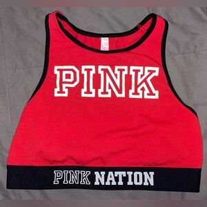 PINK Victoria's Secret Red Sports Bra